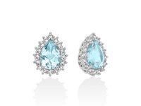 Orecchini Miluna Donna GEMMA DEL CIELO 925 in Argento Topazio ERD2972